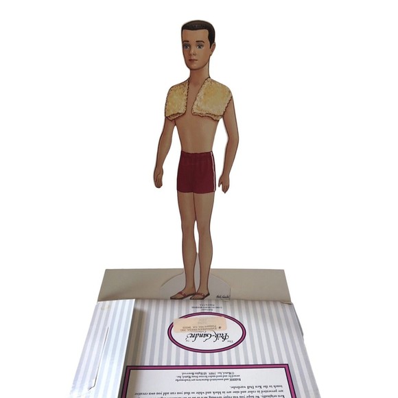 VTG Ken (of Barbie) Paper Doll By Peck Gandre Nostalgic 1989 Uncut Paper Clothes - Picture 5 of 16
